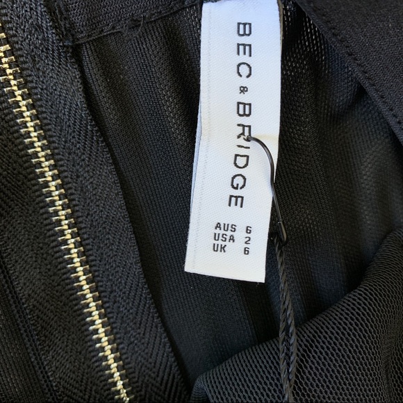 Bec & Bridge Parallel Halter Cutout Mesh Dress - Picture 10 of 13